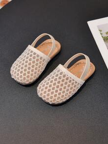 Dép xăng đan lưới thoáng khí cho trẻ sơ sinh và trẻ nhỏ, đế mềm chống trượt, giày tập đi cho bé, thiết kế mùa hè mới cho bé trai và bé gái. - Màu be - Xem 1