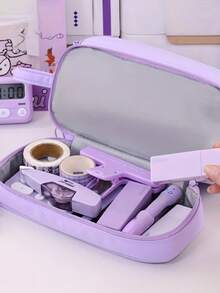 1 Hộp đựng bút nhiều ngăn, dung tích lớn, có khóa kéo, đa năng, dùng đựng văn phòng phẩm, tiền xu, mỹ phẩm - Túi bền chắc có khóa kéo, phù hợp cho văn phòng, trường học và du lịch. - Nhiều màu - Xem 8