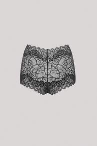 Women's Lace Trimmed Boyshorts, 1pc - Black - View 2