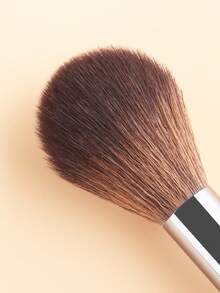 5pcs Reddish Brown Handle Makeup Brushes Set - Large Powder Brush + Eyeshadow Brush + Eyebrow Brush + Detail Brush, Full Eye Makeup Tools - Redwood - View 6