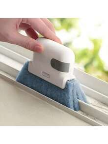 1pc Window Cleaning Brush With Groove Cleaning Sponge, For Windows, Glass, Grooves, Corners And Tracks, Labor Day Gift - Style 1 - View 2