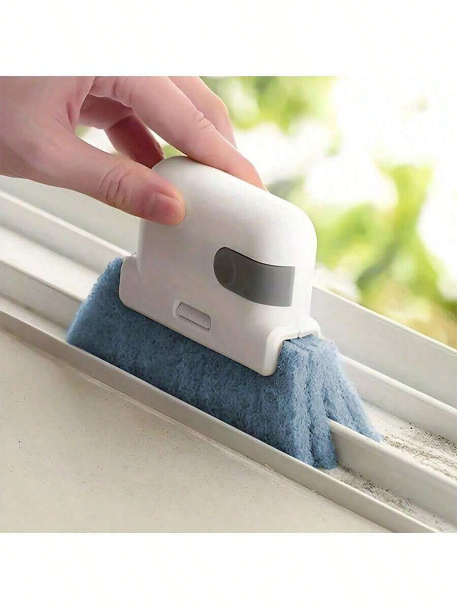 1pc Window Cleaning Brush With Groove Cleaning Sponge, For Windows, Glass, Grooves, Corners And Tracks, Labor Day Gift