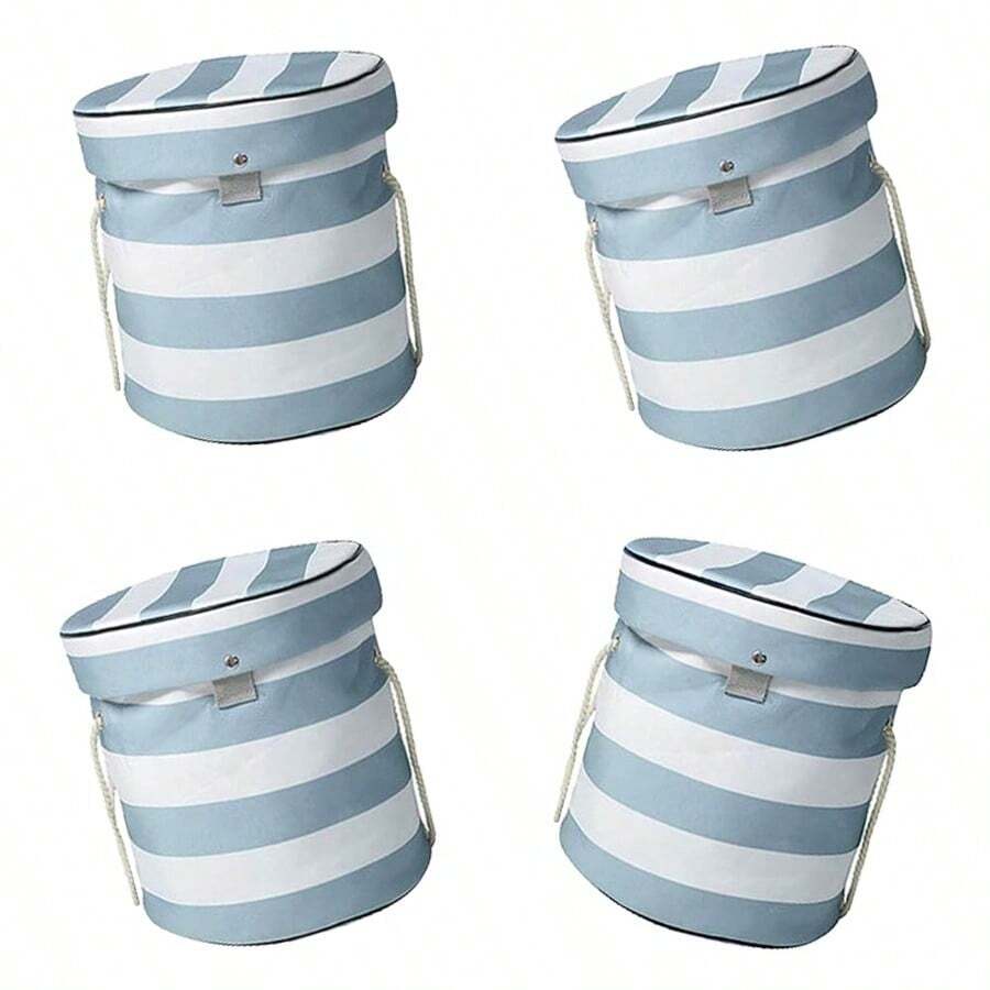Acouto Toy Storage Bag Play Mat - Container para Juguetes para Niños Bloques y Uso Al Aire Libre Estilo Rayado - Estilo rayado - Ver 1