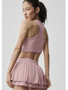 Alo Yoga Aspire Tank | Ultra-Lightweight Performance Jersey | Raceback Silhouette | Moisture-Wicking & Breathable Fabric | Relaxed Drape Fit | Essential High-Intensity & Yoga Staple - 粉色 - 查看 2