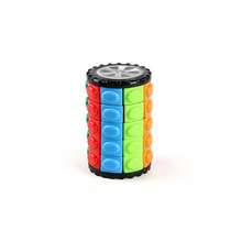 1pc 3D Magic Tower Puzzle Toy - Colorful Corn Cylinder Rotating Cube For Stress Relief & Brain Training,5x5 Multi-Layer Twist Puzzle, Creative Fidget Toy For Adults Teens, Perfect For Office Breaks, Study Sessions, Travel, Parties, Classroom Activities, Meditation Aid, Waiting Time & Cross-Border Intellectual Challenge & Focus Enhancement Tool - 5層圓柱體 - 查看 10