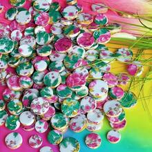 100g/200g Floral Pattern Ceramic Mosaic Tiles, Underglaze Multicolor Mixed Size Mosaic Circles, Suitable For Arts & Crafts, DIY Projects, Living Room, Kitchen, Bathroom, Home Decor, Creative Wall And Floor Decoration, DIY Craft Material - CSDXY - View 7