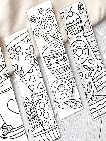 32pcs Coffee Themed Colorful Bookmarks. These Unique And Delicate Bookmarks And Page Dividers Are The Perfect Gift For Bookworms, Book Lovers, And Teachers, As Well As Essential Back-To-School Supplies.