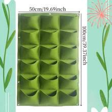18-Pocket Vertical Garden Planting Bag, Lightweight Wall-Mounted Planting Bag Suitable For Indoor And Outdoor Use, Modern Hanging Planter Rack For Balcony And Yard, Multipurpose Tool For Planting Herbs And Vegetables - Multicolor - View 6