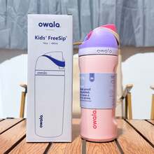 OWALA New 24oz Stainless Steel Water Bottle With Straw, Suitable For Sports, Travel And School Athletic Activities. This Water Bottle Can Keep Water Temperature For Over 24 Hours, Good Sealing, Portable, Flip-Top Design, Perfect For Cold And Hot Drinks, Coffee And Frozen Beverages - 彩色 - 查看 10