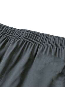 Men's Fashion Sports Shorts - With Zipper Pockets And Adjustable Drawstring Waist Summer - Grey - View 4