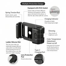 Bộ chuyển đổi ren APEXEL 17mm + 37mm với đèn LED chiếu sáng, tương thích với tất cả các điện thoại thông minh; Bộ chuyển đổi điện thoại đa năng, phụ kiện ống kính điện thoại di động dành cho các ống kính macro/góc rộng/mắt cá của Apexel (Không bao gồm ống kính). - Xem 12