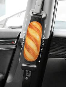 Miếng đệm vai dây an toàn ô tô hình bánh mì thực tế, bảo vệ dây an toàn xe hơi 4 mùa, đệm ngủ trưa - A - Xem 2