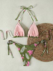 女士比基尼套装 - 彩色 - 查看 4