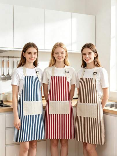 1 chiếc tạp dề cotton kiểu cổ điển với dây đeo điều chỉnh được, thiết kế buộc dây, túi và chất liệu thoáng khí, lý tưởng cho việc nấu nướng, làm bánh và sử dụng trong nhà bếp. Phong cách màu trơn cổ điển, sự lựa chọn hoàn hảo cho những người đam mê làm bánh và nấu ăn tại nhà, thiết kế cổ điển, thoải mái và bền bỉ, mang đến vẻ ngoài thời trang vượt thời gian cho các đầu bếp tại gia.