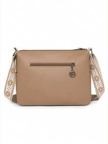 2026 New Fashion Soft Leather Crossbody Bag For Women, Multi-Layer Shoulder Bag, Middle-Aged Mom Bag, Large Capacity Commute Bag - Khaki - View 7
