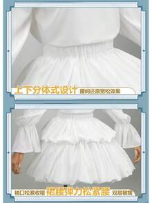 Xiu Ya Cosplay Costume For Young Age, Sua Alien Stage Cosplay, Xiu Ya White Dress, Two-Dimensional Costume - 秀雅幼年全套 - 查看 10