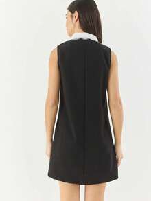 Women Midi Dresses - Black - View 2