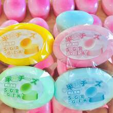 1pc 4-Color Cheesecake Squishy Toy - Stress Relief Toy, Soft Squeeze Toy, Fidget Toy, Stitch Toys, Travel Toys, Classroom Fidget Toys, Mini Bath Toys, Christmas Stationery, Birthday Gift, Perfect Gift - Multicolor - View 2