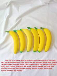 1个17厘米柔软逼真香蕉玩具，慢回弹减压水果，挤压玩具，趣味减压玩具，柔软香蕉，感官玩具，手指玩具，压力释放 - 彩色 - 查看 11