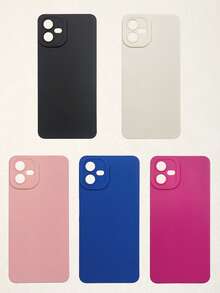 5pcs Dopamine Color Phone Cases, Minimalist Solid Color Phone Cases, Lens Protection Phone Cases, Compatible With IPhone & Galaxy, Black, White, Pink, Rose Red, Blue Phone Cases, Phone Cases, Galaxy Series Phone Cases, Case Compatible With IPhone 17 Pro Max, Covers, Cute Phone Cases, 11, 13, 14, 15, 16, Etc.,International Version, Not The Domestic Version - Multicolor - View 61