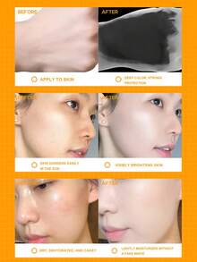 SPF 50+ PA+++ 全身防晒喷雾，天然成分，防水，珊瑚礁色，广谱UVA/UVB防护，纯素配方，快速吸收，轻盈质地，适用于面部和身体，100毫升 - 金色 - 查看 4