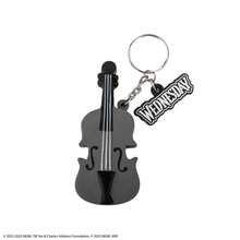 Gantungan Kunci Squishy Cello Wednesday Addams Berlisensi Resmi MGM, Gantungan Tas Dark Academia, Aksesori Koleksi Goth Estetik - Pesona Cello - View 3