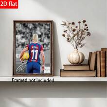 1 buah Poster Bintang Sepak Bola Wanita, Cetakan Kanvas untuk Penggemar Sepak Bola, Lukisan Dinding, Gambar Dekorasi Rumah dan Ruangan - Beraneka warna - View 5