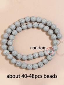 1 Strand Colored Lava Beads 8mm Natural Volcanic Stone Beads Round Loose Gemstone Stone Beads For Diy Bracelet Necklace Earrings Jewelry Making - Volcanic Stone - View 18
