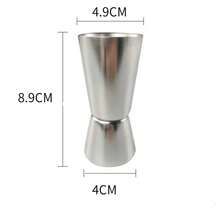 Cốc đong định lượng hai đầu bằng thép không gỉ, cốc đong ounce, dụng cụ pha chế cocktail, dụng cụ đo ounce. - Xem 6