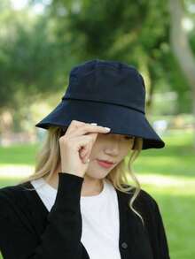 1pc Women's Elegant Wide Brim Bucket Hat, Casual Solid Color Sun Protection Hat For Spring & Summer, Breathable & Comfortable, Suitable For Outdoor And Sportswear - Multicolor - View 13
