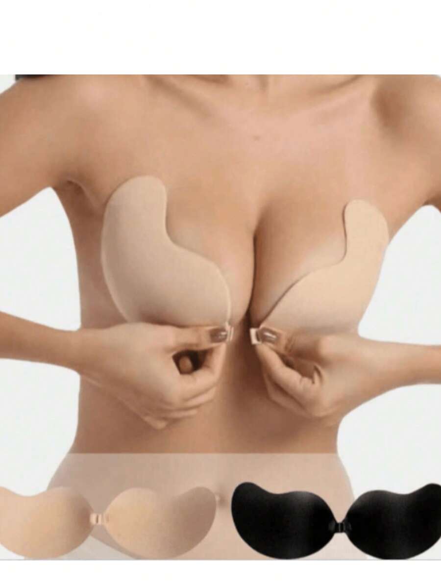 6pcs Mango Cup Breast Petals, Cleavage Enhancing, Breathable Bra Liner For Dresses - Multicolor - View 1