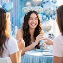 Disney 迪士尼冰雪奇缘艾莎米妮闪亮亮片水钻蝴蝶结发箍，佩戴舒适 - 款式隨機 - 查看 7