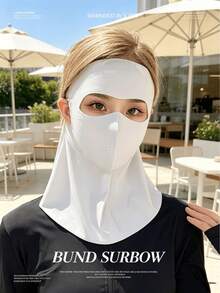 3/1pc Cooling Face Mask, Summer Breathable Washable Mask, Icy Skin, Drinkable, 3D Sun Protection Mask, Eye Corner Protection, UV Protection, Reusable, Women Beach Accessory, Travel Essential - One Size - View 5