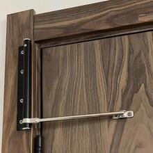 1件家用自動門關閉器，安裝簡單 | 安全彈簧門關閉器 | 自動緩閉，將合頁門轉換為自動自閉門 | 可調節關閉速度 | 包含支撐臂、螺絲、扳手 - A - 查看 1