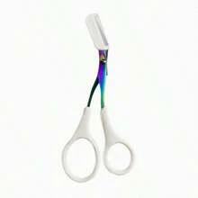 2026 Nouveaux ciseaux à sourcils avec peigne (1 paire de ciseaux + 1 peigne), unisexe, conçus spécifiquement pour la mise en forme et le toilettage des sourcils, manche antidérapant pour un trimming et un retrait des cils faciles, convient comme outil de beauté de maquillage, set de coupe de sourcils 1/2, mise en forme précise, outil de beauté sans parfum pour débutants, accessoire d'épilation unisexe, salon, beauté, essentiel de voyage, accessoire de salle de bain, set de coupe de sourcils à deux mains - Plusieurs styles - Voir 11
