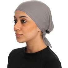 Gorro de mujer con forro de estilo retro transpirable, adecuado para uso diario y dormir - Negro - Ver 13