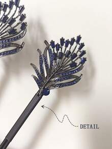 topshiny 1 chiếc dụng cụ tạo búi tóc mới, dụng cụ uốn tóc kiểu xoắn lỏng, kẹp tóc lông vũ màu xanh thanh lịch dành cho nữ, thích hợp cho mùa hè, kỳ nghỉ, du lịch. - Nhiều màu - Xem 7