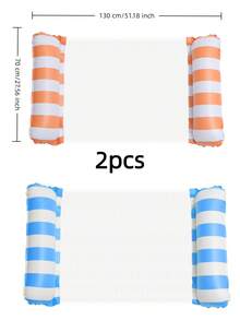 1 pieza Hamaca inflable de agua, flotador de verano para adultos para piscina y playa, para uso en fiestas, regalo de verano perfecto, silla flotante de piscina, flotador inflable de piscina, esencial de playa, flotador de piscina - Multicolor - Ver 11