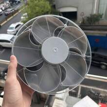 1 đĩa ăn nhẹ chia ngăn có thể xoay, thích hợp để đặt trong phòng khách. - Nhiều màu - Xem 15