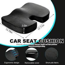 1pc Memory Foam Office/Home Computer Seat Cushion Set, Ergonomic Buttocks Pad - Standard - View 7