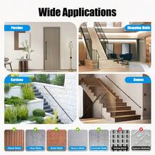 Handrails For Stairs Metal Stair Handrail Hand Rails For Elderly Wall Mount Non-Slip Stair Rods Industrial Pipe Handrail Safety Handle For Outdoor Indoor, Black - Black - View 5