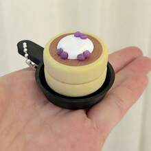 Móc khóa hình bánh kếp mini, đồ chơi giảm căng thẳng chủ đề bữa sáng in 3D dễ thương, phụ kiện độc đáo giúp giảm lo âu cho túi xách. - Nhiều màu - Xem 4