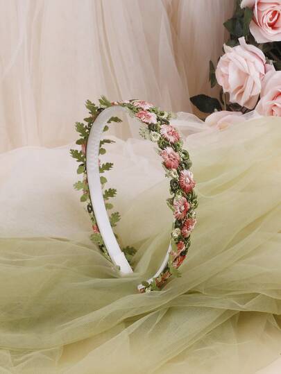 1件装 花卉发箍 女士发饰