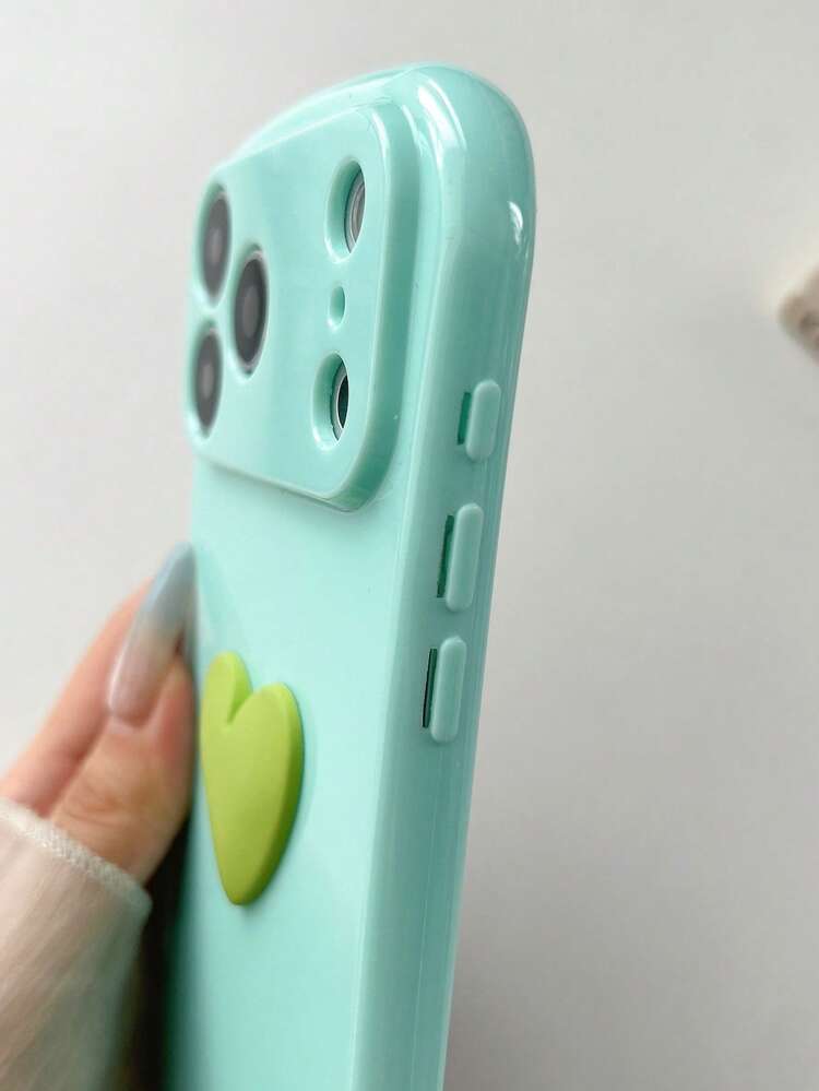 Basic Phone Cases - Corazón amarillo en 3D - Añade 5