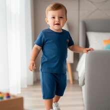 Assorted 4-Piece Baby Boy Clothing Set (2 T-Shirts + 2 Shorts) 2-Piece Baby Outfit Set - 極簡主義者 - 查看 5