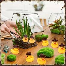 30 mô hình vịt cao bồi mini bằng nhựa, thích hợp để trang trí sân vườn, bể cá và các bữa tiệc. - 30 cái - Xem 7