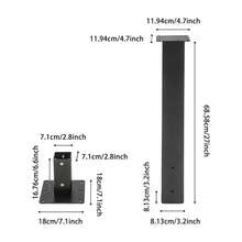 Futchoy Mailbox Post With Post Base, Mailbox Mounting Post, Mailbox Post For Outside - A - View 2