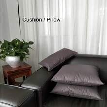 1pc Vibrant Deep Grey Color Throw Pillow, 100% Feather Filled, Soft & Fluffy, Non-Deformable, Exquisite Craftsmanship, Suitable For Living Room, Sofa, Bedroom, Outdoor Use - Dark Grey - View 9