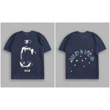 Darcsport T-Shirt, Pure Cotton, Round Neck, Short Sleeve, Printed Training Top - T250808 Màu đen - Xem 10