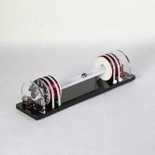 DC12V DIY高科技模型直线加速器演示教学工具,直线球加速器,高科技创意礼品家居装饰,电能转换原理教学,直线球模型 - 黑色 - 查看 9